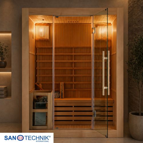 Sanotechnik - RIGA savna za 3 osebe 150x120x190 cm