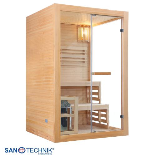 Sanotechnik - PANORAMA Sauna für 2 Personen 130x120x200 cm