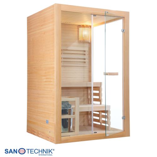Sanotechnik - PANORAMA Sauna für 2 Personen 130x120x200 cm