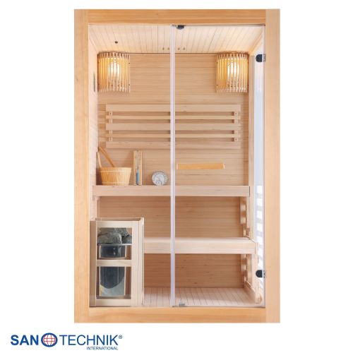 Sanotechnik - PANORAMA Sauna für 2 Personen 130x120x200 cm