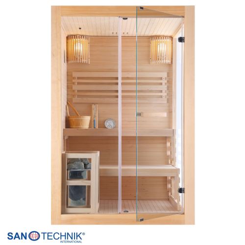 Sanotechnik - PANORAMA Sauna für 2 Personen 130x120x200 cm