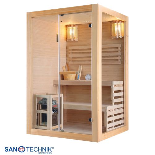 Sanotechnik - PANORAMA Sauna für 2 Personen 130x120x200 cm