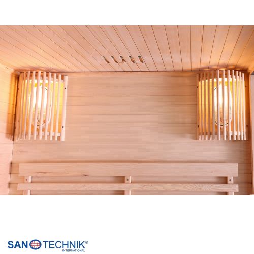 Sanotechnik - PANORAMA Sauna für 2 Personen 130x120x200 cm