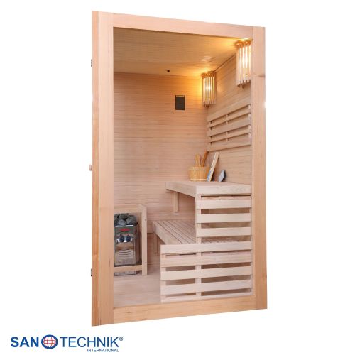 Sanotechnik - PANORAMA Sauna für 2 Personen 130x120x200 cm