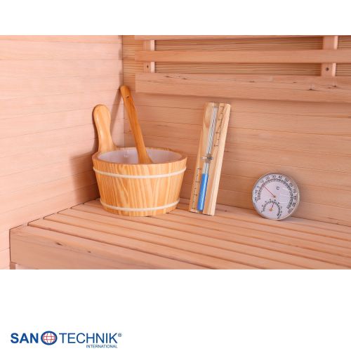Sanotechnik - PANORAMA Sauna für 2 Personen 130x120x200 cm