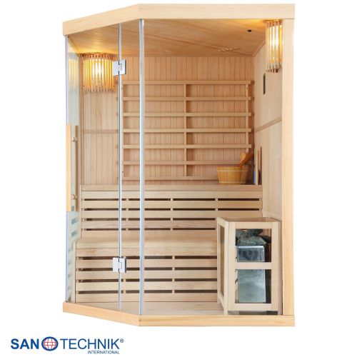 Sanotechnik - TALLINN savna za 3 osebe 150x150x200 cm