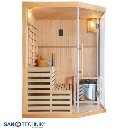 Sanotechnik - TALLINN savna za 3 osebe 150x150x200 cm