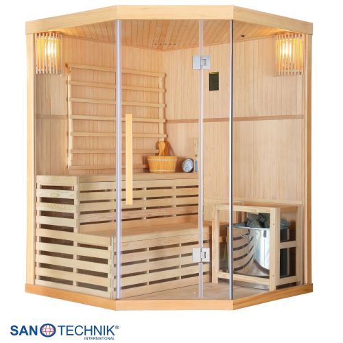 Sanotechnik - TALLINN savna za 3 osebe 150x150x200 cm