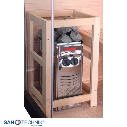 Sanotechnik - PANORAMA BLACK savna za 2 osebi 130x120x200 cm