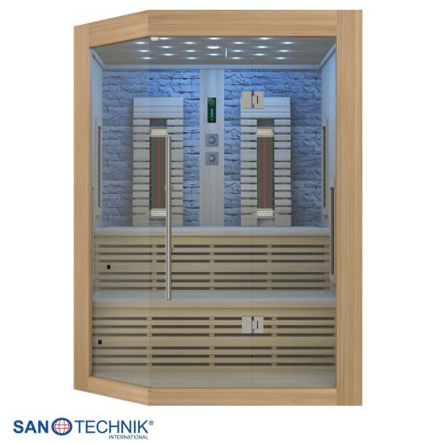 Sanotechnik - KIRUNA infrardeča kabina za 3–4 osebe 160x160x210 cm