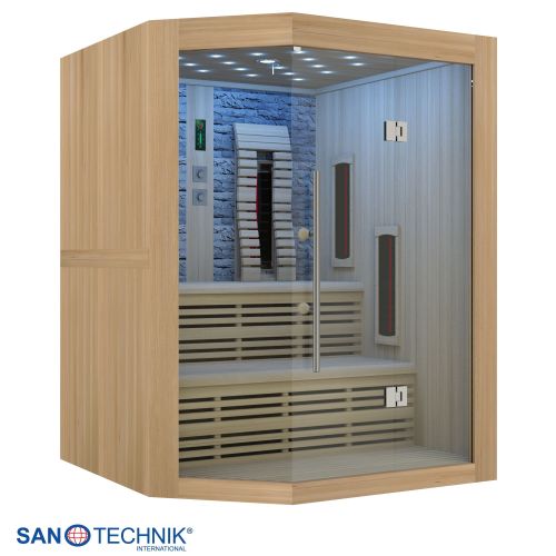 Sanotechnik - KIRUNA infrardeča kabina za 3–4 osebe 160x160x210 cm