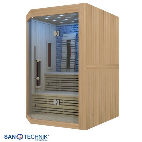 Sanotechnik - KIRUNA infrardeča kabina za 3–4 osebe 160x160x210 cm