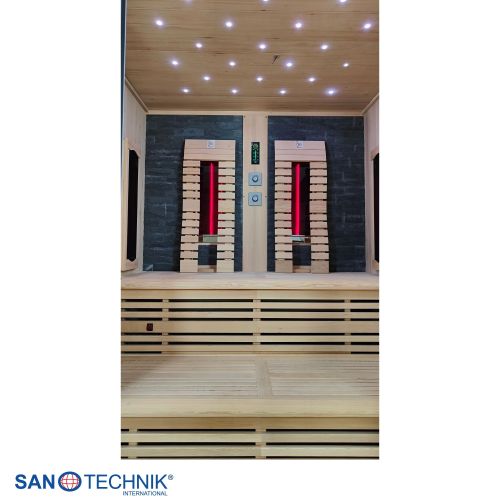 Sanotechnik - KIRUNA infrardeča kabina za 3–4 osebe 160x160x210 cm