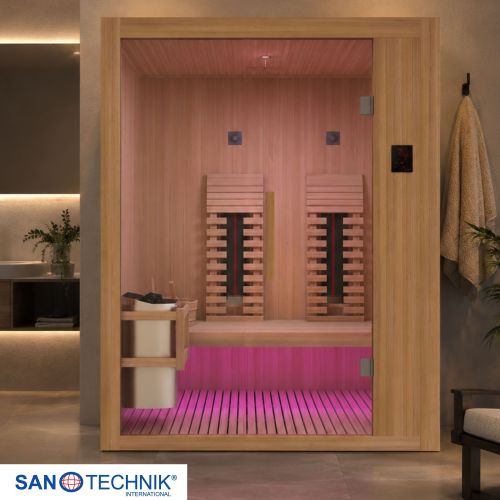 Sanotechnik - ALASKA savna + infrardeča kabina za 2 osebi 160x110x200 cm