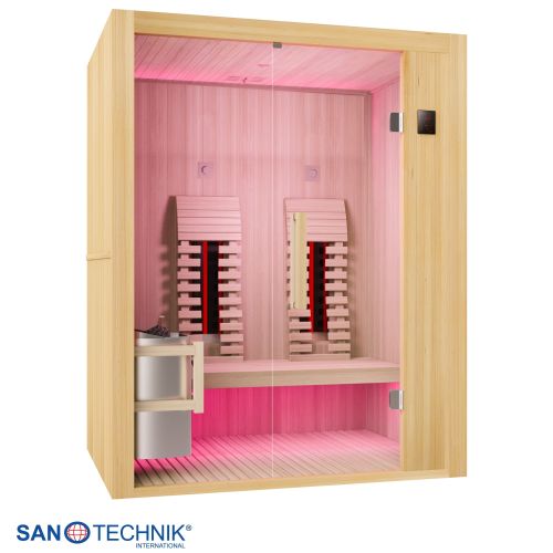 Sanotechnik - ALASKA savna + infrardeča kabina za 2 osebi 160x110x200 cm