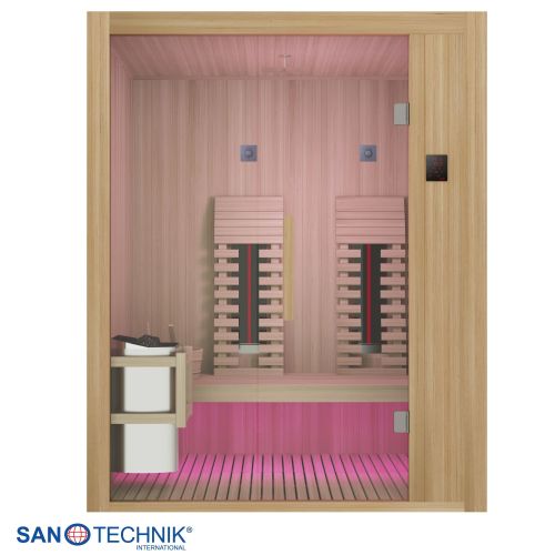 Sanotechnik - ALASKA savna + infrardeča kabina za 2 osebi 160x110x200 cm