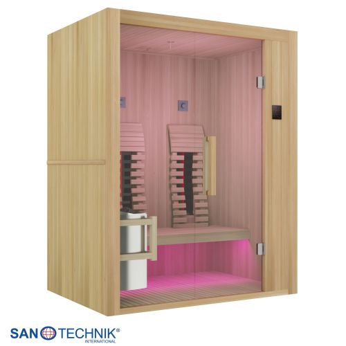 Sanotechnik - ALASKA savna + infrardeča kabina za 2 osebi 160x110x200 cm