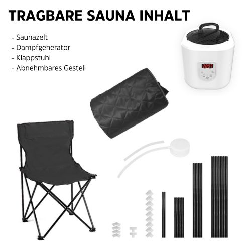 Prijenosna parna sauna 90x90x190 cm