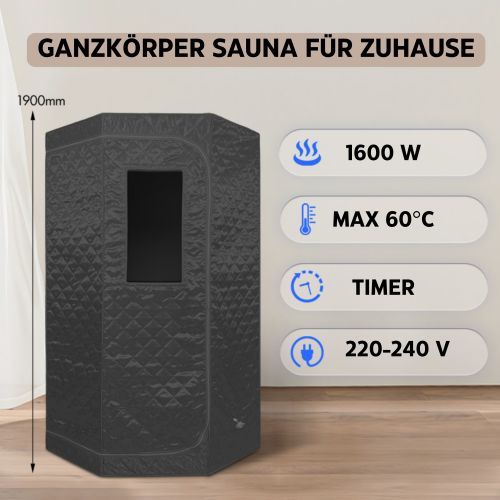 Prijenosna parna sauna 90x90x190 cm