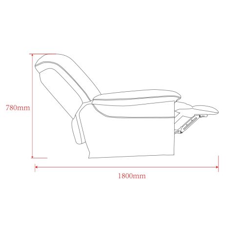 Sanotechnik - STANDARD – MASSAGESESSEL schwarz 89 x 110 x 107  cm
