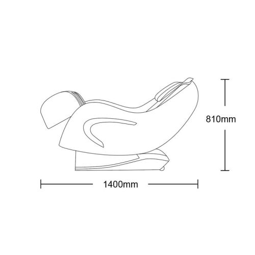 Luxus-Massagesessel - schwarz