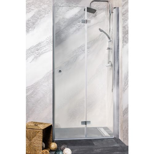 Zložljiva vrata desno za tuš kabino 75-77x195cm