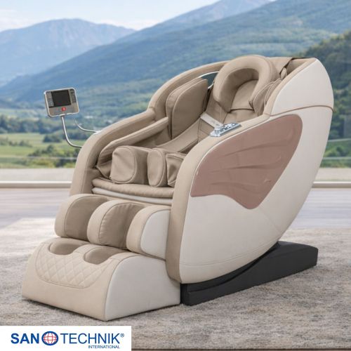 Sanotechnik - SENORA masszázsfotel, bézs-barna