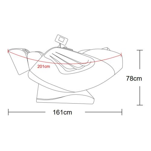 Sanotechnik - LUKSUZNI MASAŽNI STOL bež-rjava 74x140x104cm