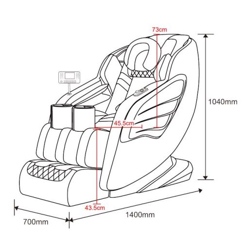 Sanotechnik - LUKSUZNI MASAŽNI STOL bež-rjava 74x140x104cm