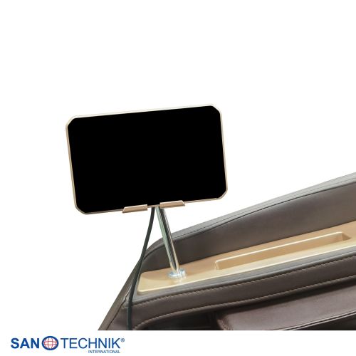 Sanotechnik - MEDORA luksuzna masažna stolica – Crna/Smeđa 75x143x114 cm