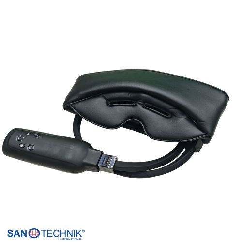 Sanotechnik - MEDORA luksuzna masažna stolica – Crna/Smeđa 75x143x114 cm