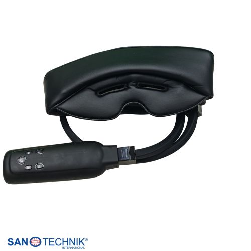 Sanotechnik - MEDORA luksuzna masažna stolica – Crna/Smeđa 75x143x114 cm