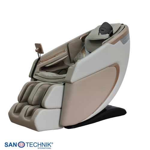 Sanotechnik - RESTORA luksuzna masažna fotelja – Bež/Krema 75 x 143 x 114 cm