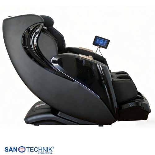 Sanotechnik - LUXORA Luksuzna masažna fotelja – Crna 76x159x115 cm