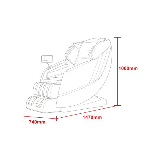 Sanotechnik - CALMORA Luksuzni masažni stol – Bela/Črna 74x147x108 cm