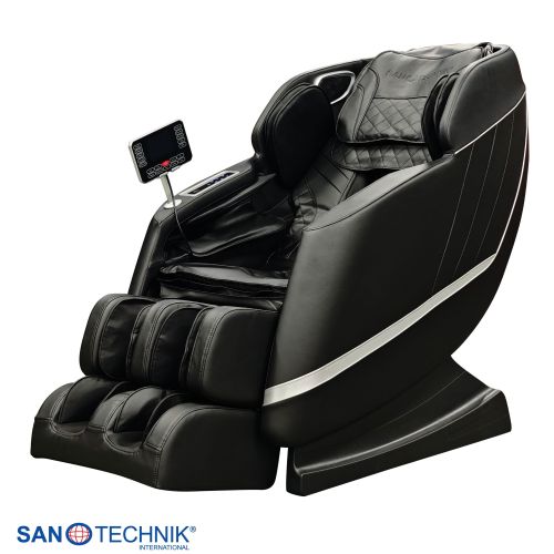 Sanotechnik - VITALORA luksuzna masažna fotelja – Crna/Srebrna 74x147x108 cm
