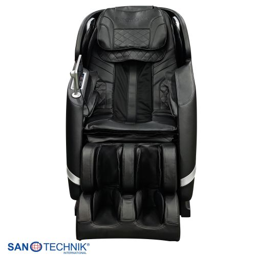 Sanotechnik - VITALORA luksuzna masažna fotelja – Crna/Srebrna 74x147x108 cm