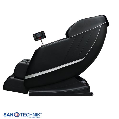 Sanotechnik - VITALORA luksuzna masažna fotelja – Crna/Srebrna 74x147x108 cm