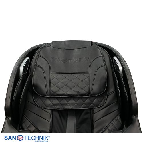 Sanotechnik - VITALORA luksuzna masažna fotelja – Crna/Srebrna 74x147x108 cm