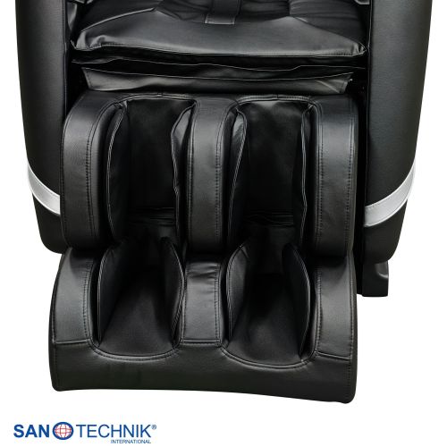 Sanotechnik - VITALORA luksuzna masažna fotelja – Crna/Srebrna 74x147x108 cm