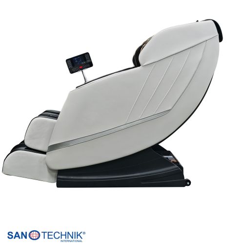 Sanotechnik - CALMORA luksuzna masažna fotelja – Bijela/crna 74x147x108 cm