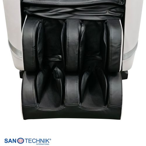 Sanotechnik - CALMORA luksuzna masažna fotelja – Bijela/crna 74x147x108 cm