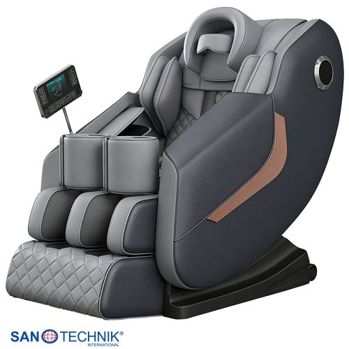 Sanotechnik - HEALORA LUKSUZNA MASAŽNA STOLICA siva 73x140x102 cm
