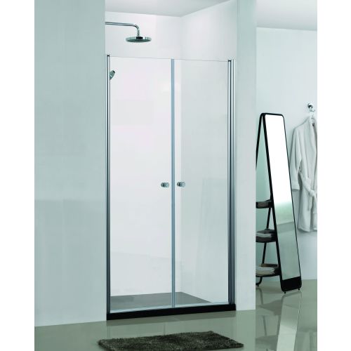 Duschtrennw.m.2 Türen chrom 99-103/195cm
