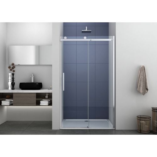 Sanotechnik - Schiebetüre chrom 118-120x195cm