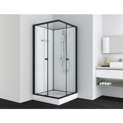 Komplettdk UNI 2 schwarz 90x90x203cm