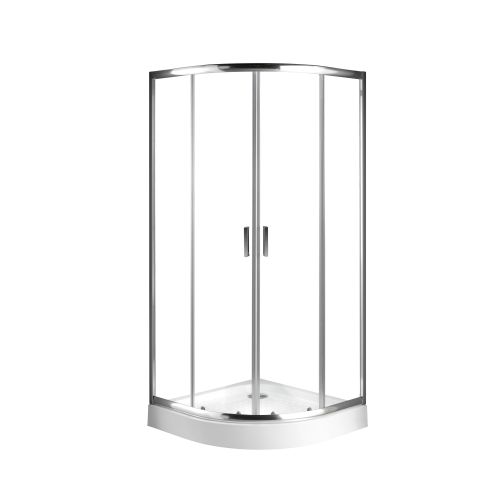 Sanotechnik - Runddusche m.2 Schiebet. chrom 88,5-90x88,5-90x190cm