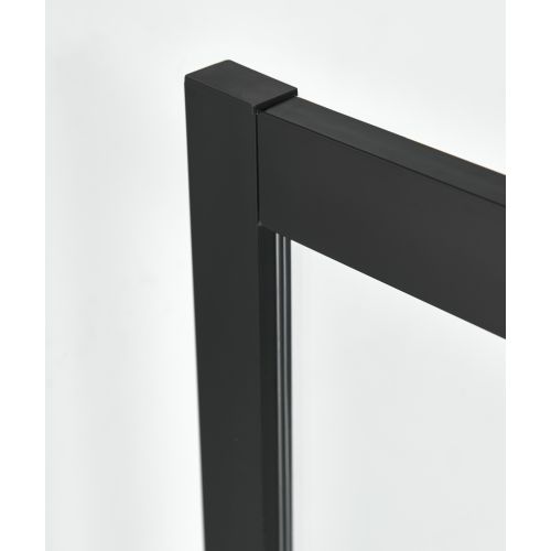 Rundduschk. mit 2 Schiebetüren schwarz 88-90x88-90x195cm