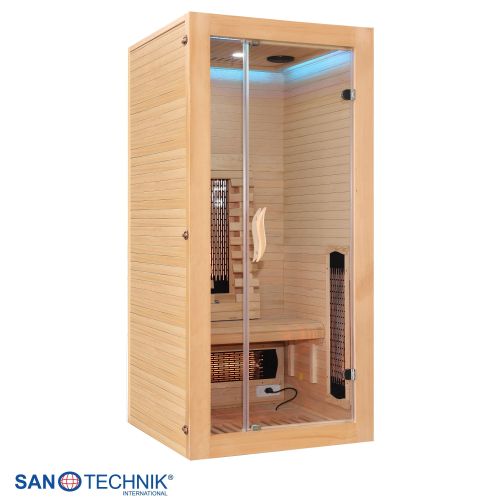Sanotechnik - MALMÖ 1 Infrarotkabine für 1 Person 90x90x190 cm