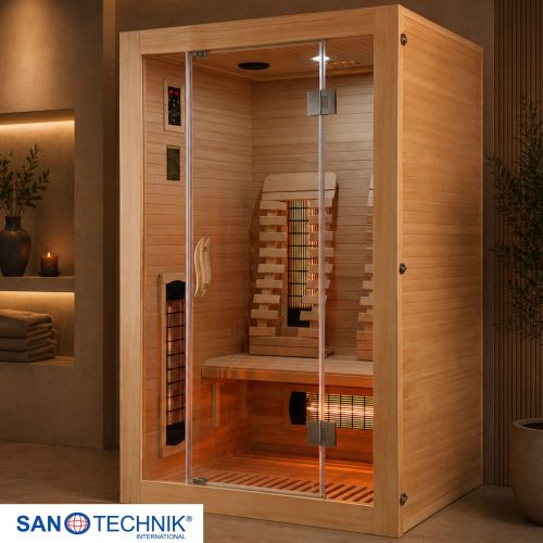 Sanotechnik - MALMÖ 2 infrardeča kabina za 2 osebi 120x105x190 cm
